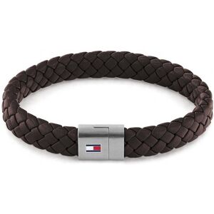 Tommy Hilfiger Tmavo hnedý kožený náramok s oceľovým zapínaním 2790330 Tommy Hilfiger Tmavo hnedý kožený náramok s oceľovým zapínaním 2790330
