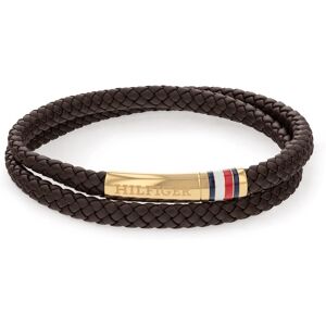 Tommy Hilfiger Hnedý kožený náramok s oceľovým zapínaním 2790551 Tommy Hilfiger Hnedý kožený náramok s oceľovým zapínaním 2790551