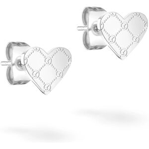 Tamaris Srdiečkové náušnice z ocele Logomania Heart TJ-0531-E-08 Tamaris Srdiečkové náušnice z ocele Logomania Heart TJ-0531-E-08