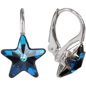 Levien Strieborné dievčenské náušnice Star Bermuda Blue Levien Strieborné dievčenské náušnice Star Bermuda Blue