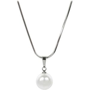 Levien Pôvabný náhrdelník Pearl White Levien Pôvabný náhrdelník Pearl White