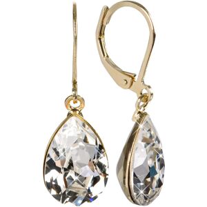 Levien Elegantné pozlátené náušnice s kryštálmi Pear Crystal Levien Elegantné pozlátené náušnice s kryštálmi Pear Crystal