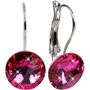 Levien Elegantné náušnice Rivoli Fuchsia Levien Elegantné náušnice Rivoli Fuchsia