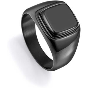 Viceroy Čierny oceľový prsteň s achátom Beat 75375A02 64 mm Viceroy Čierny oceľový prsteň s achátom Beat 75375A02 64 mm