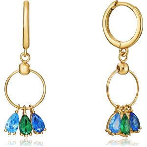 Viceroy Štýlové pozlátené náušnice kruhy Elegant 13050E100-33 Viceroy Štýlové pozlátené náušnice kruhy Elegant 13050E100-33