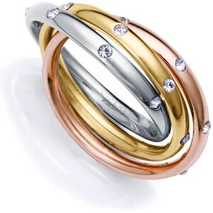 Viceroy Trojitý oceľový prsteň s kryštálmi Chic 14192A01 52 mm Viceroy Trojitý oceľový prsteň s kryštálmi Chic 14192A01 52 mm