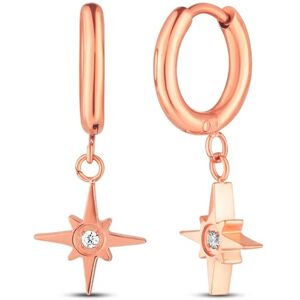 Vuch Hviezdičkové náušnice z pozlátenej ocele Staria Rose Gold Vuch Hviezdičkové náušnice z pozlátenej ocele Staria Rose Gold