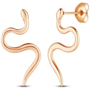 Vuch Moderné oceľové náušnice Had Vireya Rose Gold Vuch Moderné oceľové náušnice Had Vireya Rose Gold