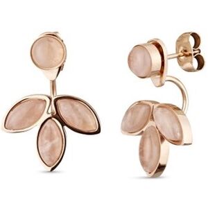 Vuch Moderné pozlátené náušnice s ruženínom 2v1 NÁUŠNICE ROSE LILIES Vuch Moderné pozlátené náušnice s ruženínom 2v1 NÁUŠNICE ROSE LILIES