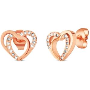 Vuch Náušnice v tvare srdca Costalla Rose Gold Vuch Náušnice v tvare srdca Costalla Rose Gold