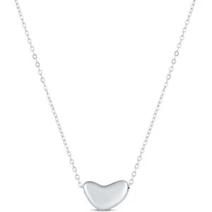 Vuch Oceľový náhrdelník s asymetrickým srdcom Amoria Silver Vuch Oceľový náhrdelník s asymetrickým srdcom Amoria Silver