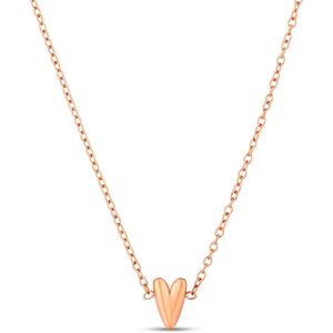 Vuch Oceľový náhrdelník s dizajnovým srdcom Amora Rose Gold Vuch Oceľový náhrdelník s dizajnovým srdcom Amora Rose Gold