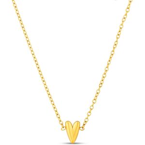 Vuch Oceľový náhrdelník s dizajnovým srdcom Amora Gold Vuch Oceľový náhrdelník s dizajnovým srdcom Amora Gold