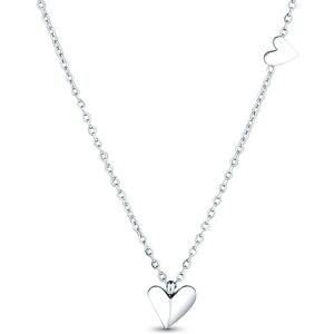 Vuch Dámsky oceľový náhrdelník so srdiečkami Migalla Silver Vuch Dámsky oceľový náhrdelník so srdiečkami Migalla Silver