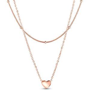 Vuch Originálny dvojitý náhrdelník Detis Rose Gold Vuch Originálny dvojitý náhrdelník Detis Rose Gold