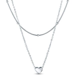 Vuch Originálny dvojitý oceľový náhrdelník Detis Silver Vuch Originálny dvojitý oceľový náhrdelník Detis Silver