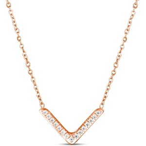 Vuch Oslnivý pozlátený náhrdelník Amelora Rose Gold Vuch Oslnivý pozlátený náhrdelník Amelora Rose Gold