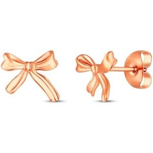Vuch Pozlátené náušnice v tvare mašličky Celiva Rose Gold Vuch Pozlátené náušnice v tvare mašličky Celiva Rose Gold