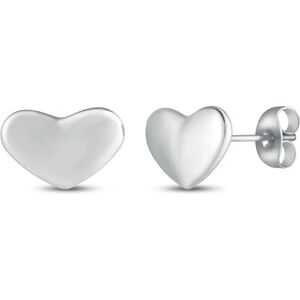 Vuch Romantické oceľové náušnice srdiečka Amoria Silver Vuch Romantické oceľové náušnice srdiečka Amoria Silver
