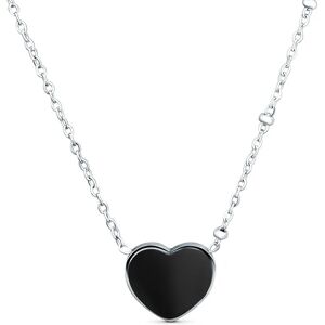 Vuch Srdečný oceľový náhrdelník Sophie Heart Black Vuch Srdečný oceľový náhrdelník Sophie Heart Black