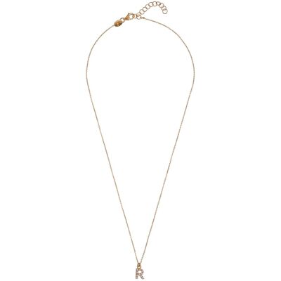 Alisia Pozlátený náhrdelník so Swarovski perličkami "R" AL4258.01.918 Alisia Pozlátený náhrdelník so Swarovski perličkami "R" AL4258.01.918
