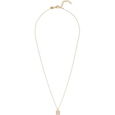 Alisia Pozlátený náhrdelník so Swarovski perličkami "B" AL4258.01.902 Alisia Pozlátený náhrdelník so Swarovski perličkami "B" AL4258.01.902