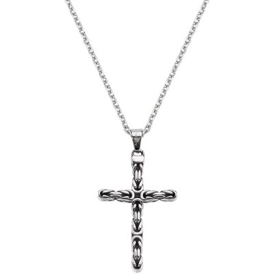 Amen Pánsky oceľový náhrdelník Kríž ACCL001 (retiazka, prívesok) Amen Pánsky oceľový náhrdelník Kríž ACCL001 (retiazka, prívesok)
