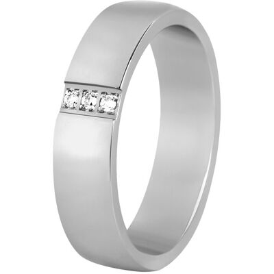 Beneto Exclusive Dámsky prsteň z ocele s kryštálmi SPD01 52 mm Beneto Exclusive Dámsky prsteň z ocele s kryštálmi SPD01 52 mm