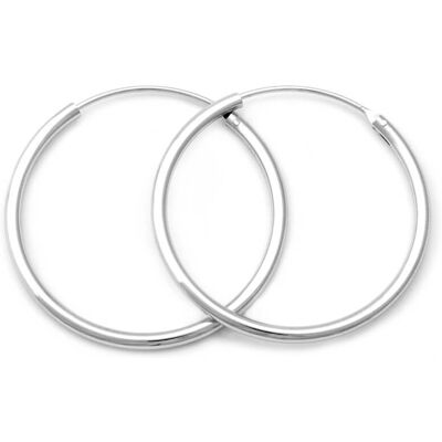 Beneto Elegantné kruhové náušnice zo striebra AGUC351 / N 2 cm Beneto Elegantné kruhové náušnice zo striebra AGUC351 / N 2 cm