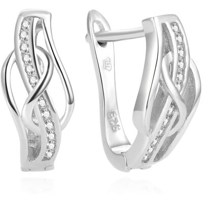 Beneto Elegantné strieborné náušnice so zirkónmi AGUC1277L Beneto Elegantné strieborné náušnice so zirkónmi AGUC1277L