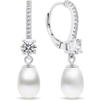 Brilio Silver Elegantné strieborné náušnice s perlami EA634W Brilio Silver Elegantné strieborné náušnice s perlami EA634W