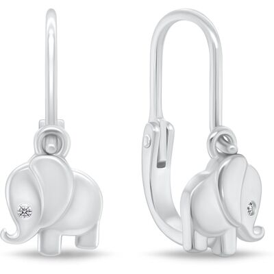 Brilio Silver Hravé strieborné náušnice Slon EA185W Brilio Silver Hravé strieborné náušnice Slon EA185W