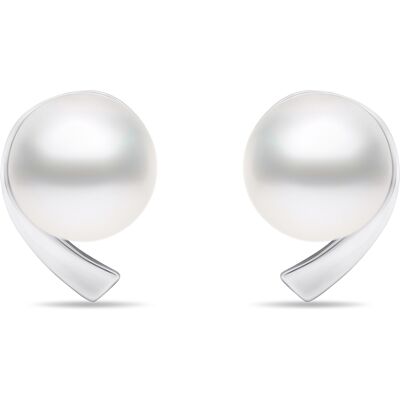 Brilio Silver Minimalistické strieborné náušnice s pravými perlami EA595W Brilio Silver Minimalistické strieborné náušnice s pravými perlami EA595W