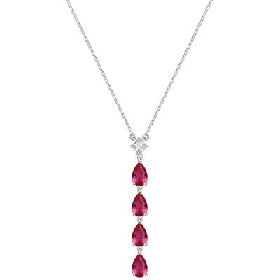 Brosway Strieborný náhrdelník s kubickými zirkónmi Passion Ruby Fancy FPR112 Brosway Strieborný náhrdelník s kubickými zirkónmi Passion Ruby Fancy FPR112