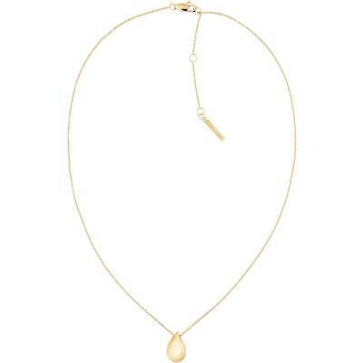Calvin Klein Pozlátený náhrdelník z ocele Tear Drop Sculptured Drops 35000084 Calvin Klein Pozlátený náhrdelník z ocele Tear Drop Sculptured Drops 35000084