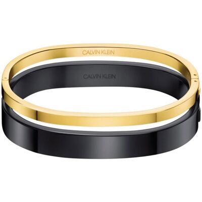 Calvin Klein Luxusné bicolor náramok Hook KJ06BD20010 čierna lesk 5,4 x 4,3 cm - XS Calvin Klein Luxusné bicolor náramok Hook KJ06BD20010 čierna lesk 5,4 x 4,3 cm - XS