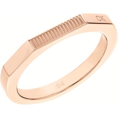 Calvin Klein Módny bronzový prsteň Faceted 35000189 54 mm Calvin Klein Módny bronzový prsteň Faceted 35000189 54 mm
