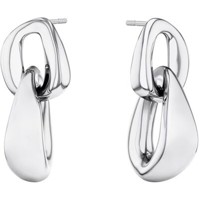 Calvin Klein Módne oceľové náušnice Statement Links 35000654 Calvin Klein Módne oceľové náušnice Statement Links 35000654