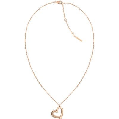 Calvin Klein Slušivý bronzový náhrdelník so srdiečkom Minimalist Hearts 35000386 Calvin Klein Slušivý bronzový náhrdelník so srdiečkom Minimalist Hearts 35000386