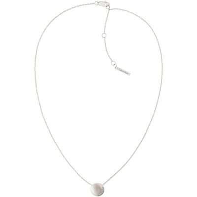Calvin Klein Slušivý oceľový náhrdelník s kryštálmi Minimal 35000143 Calvin Klein Slušivý oceľový náhrdelník s kryštálmi Minimal 35000143