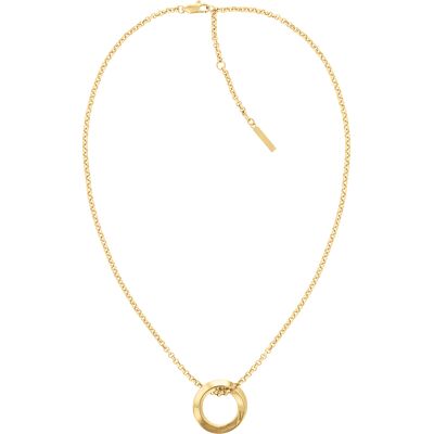 Calvin Klein Slušivý pozlátený dámsky náhrdelník z ocele 35000307 Calvin Klein Slušivý pozlátený dámsky náhrdelník z ocele 35000307