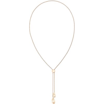 Calvin Klein Univerzálny bronzový náhrdelník z ocele Sculptured Drops 35000088 Calvin Klein Univerzálny bronzový náhrdelník z ocele Sculptured Drops 35000088