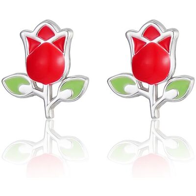 Disney Prekrásne strieborné náušnice ruže Mini ES00104SL.CS Disney Prekrásne strieborné náušnice ruže Mini ES00104SL.CS