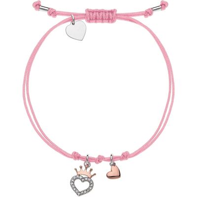 Disney Ružový textilný náramok Princess BS00013TL.CS Disney Ružový textilný náramok Princess BS00013TL.CS