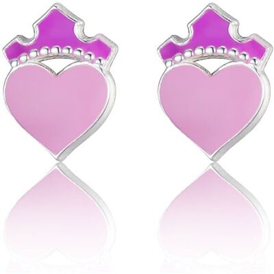 Disney Slušivé strieborné náušnice Šípková Ruženka Mini ES00106SL.CS Disney Slušivé strieborné náušnice Šípková Ruženka Mini ES00106SL.CS