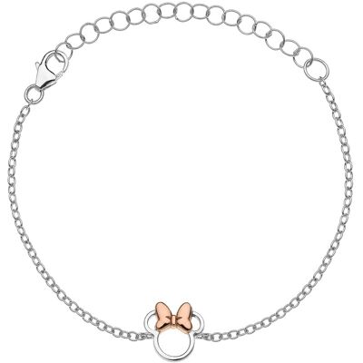 Disney Slušivý strieborný bicolor náramok Minnie Mouse BS00027TL-55 Disney Slušivý strieborný bicolor náramok Minnie Mouse BS00027TL-55