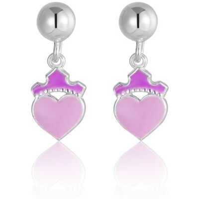 Disney Visiace strieborné náušnice Šípková Ruženka Mini ES00108SL.CS Disney Visiace strieborné náušnice Šípková Ruženka Mini ES00108SL.CS