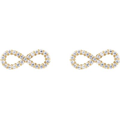 Daniel Wellington Pozlátené náušnice Nekonečno s kubickými zirkónmi Mirelle DW00401614 Daniel Wellington Pozlátené náušnice Nekonečno s kubickými zirkónmi Mirelle DW00401614