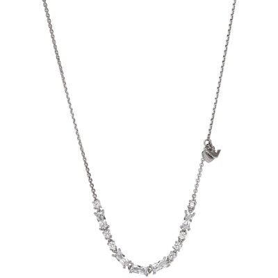 Emporio Armani Blyštivý strieborný náhrdelník so zirkónmi EG3604040 Emporio Armani Blyštivý strieborný náhrdelník so zirkónmi EG3604040