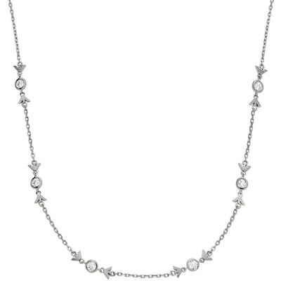 Emporio Armani Fashion strieborný náhrdelník so zirkónmi EG3615040 Emporio Armani Fashion strieborný náhrdelník so zirkónmi EG3615040